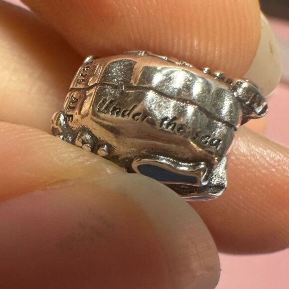 NWOT Ariel Little Mermaid Seashell Disney x Pandora FIT Silver Charm - Picture 6 of 8